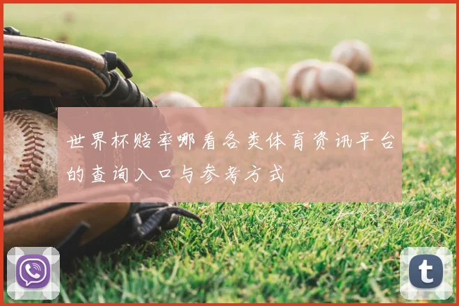 世界杯赔率哪看各类体育资讯平台的查询入口与参考方式